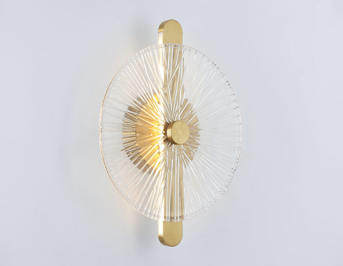 LH31143 BS/CL латунь/прозрачный 13W 3000K 280*70*350 — изображение 4