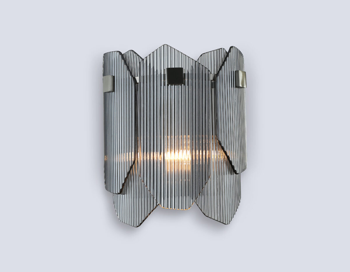 LH31207/2 SN/SM сатин никель/дымчатый E14*2 max 40W 220*150*270 — изображение 1