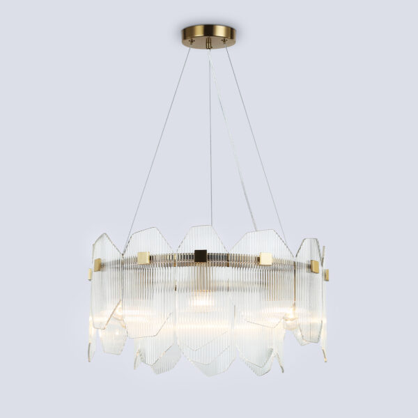 LH31251/6 BS/CL латунь/прозрачный E14*6 max 40W D510*270