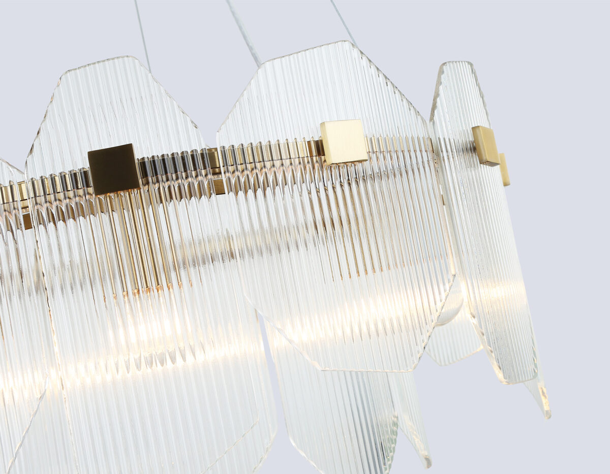 LH31251/6 BS/CL латунь/прозрачный E14*6 max 40W D510*270 — изображение 6