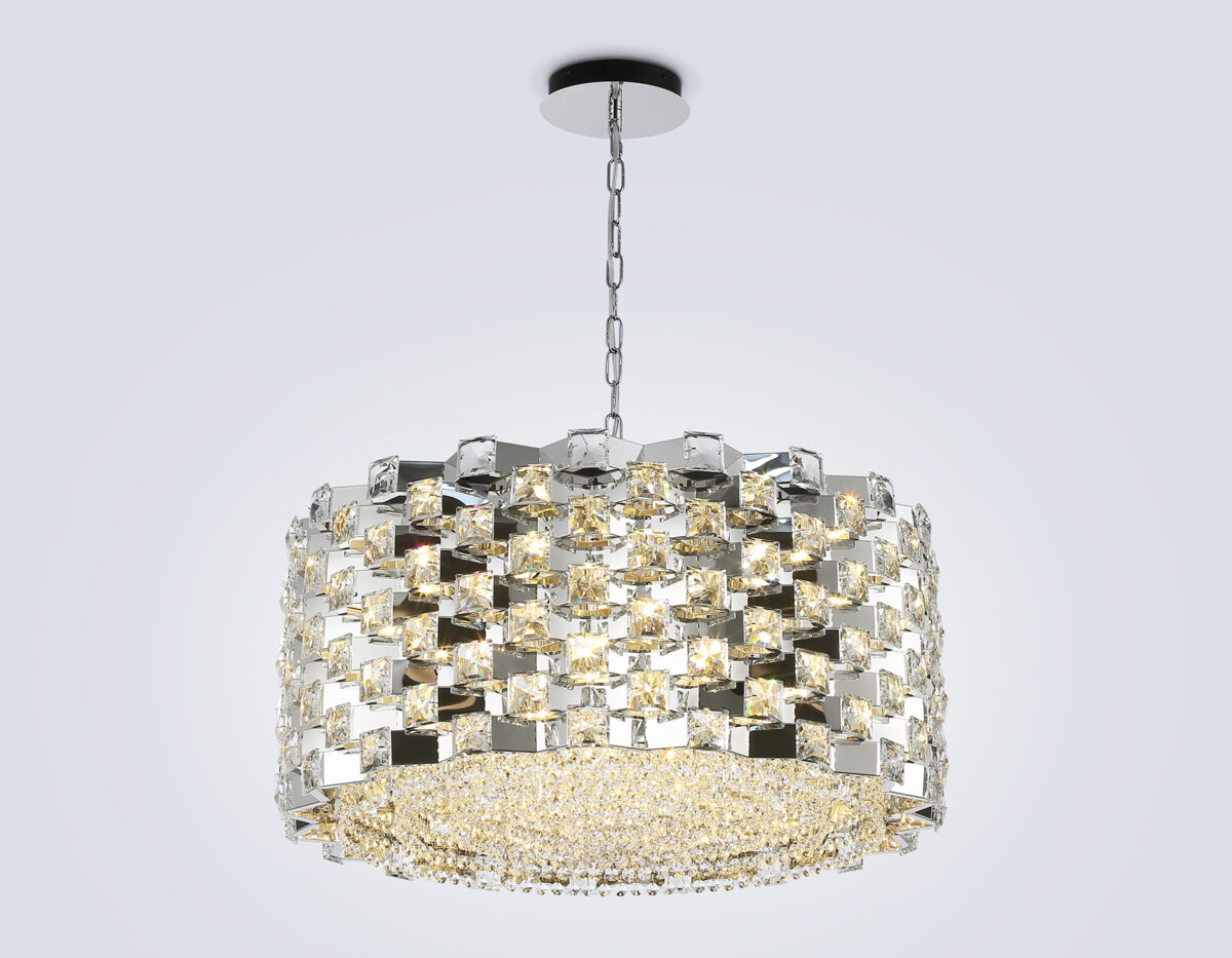 LH41006/18 CH/CL хром/прозрачный E14*18 max 40W D700*320 — изображение 2