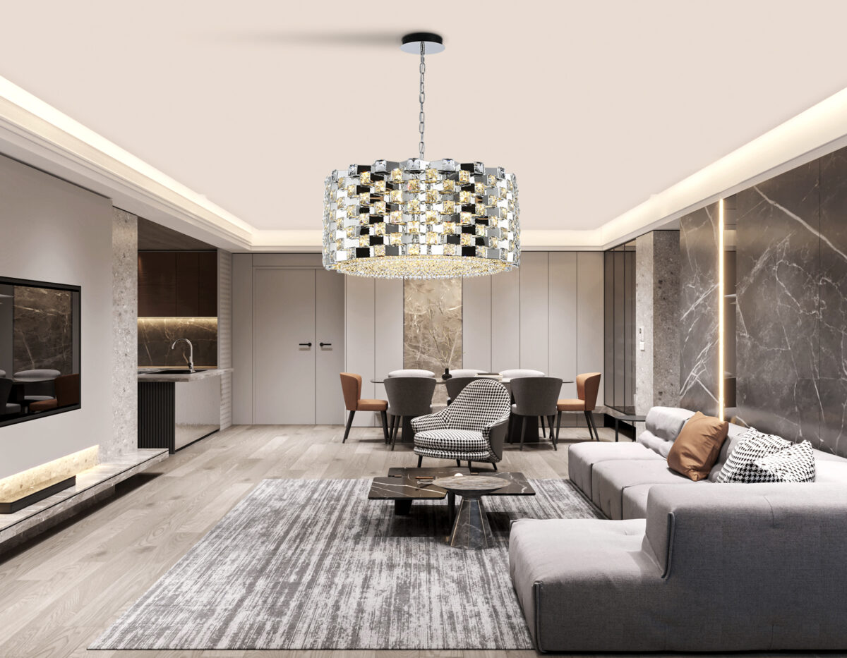 LH41006/18 CH/CL хром/прозрачный E14*18 max 40W D700*320 — изображение 6