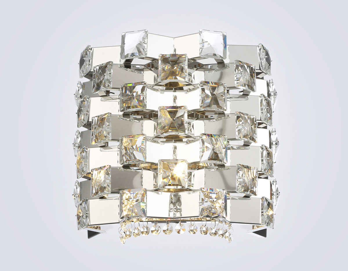 LH41012/2 CH/CL хром/прозрачный E14*2 max 40W 300*190*270 — изображение 2