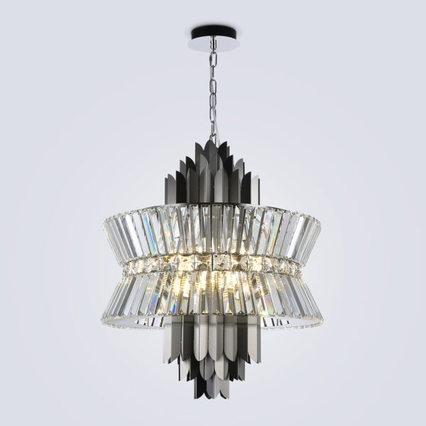 LH41020/12 BK/CL черный/прозрачный E14*12 max 40W D560*660