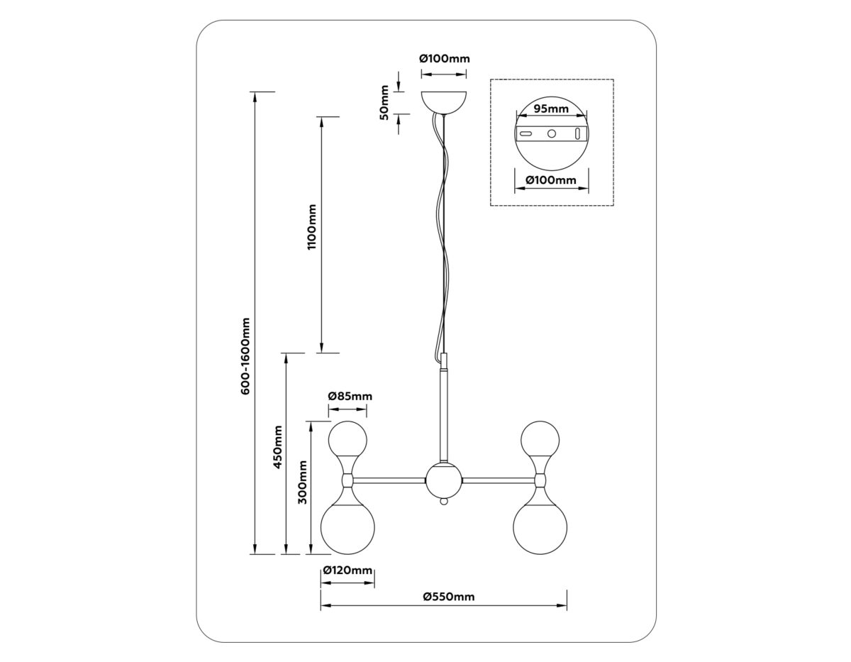 LH51050/12 GD/FR золото/белый матовый G9*12 max 28W D550*450 — изображение 6