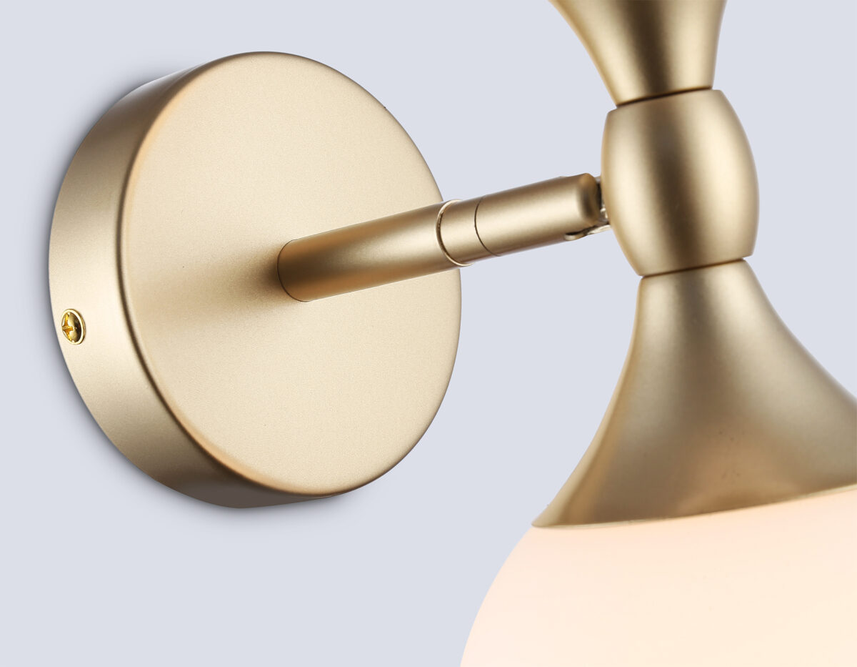 LH51053/2 GD/FR золото/белый матовый G9*2 max 28W 120*195*300 — изображение 4