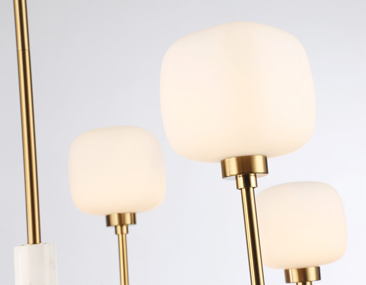 LH53015/6 BS/FR латунь/белый матовый G9*6 max 40W D690*680 — изображение 5