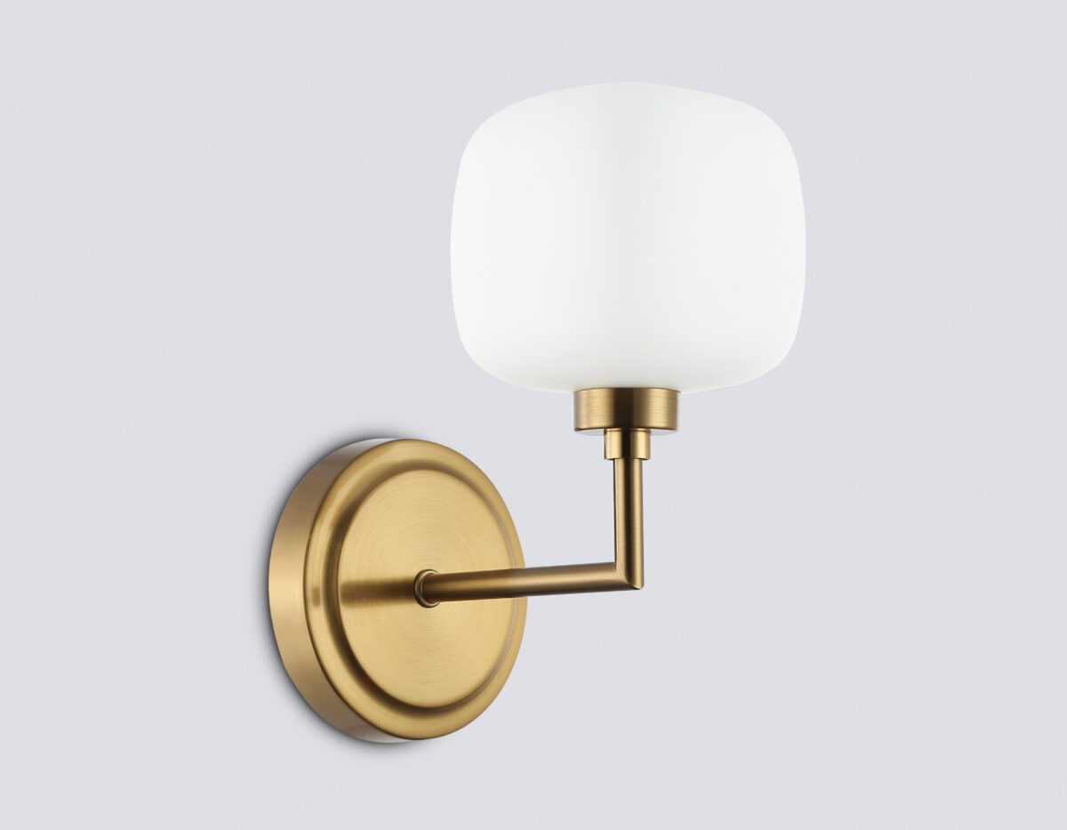 LH53021 BS/FR латунь/белый матовый G9 max 40W 195*120*230 — изображение 3