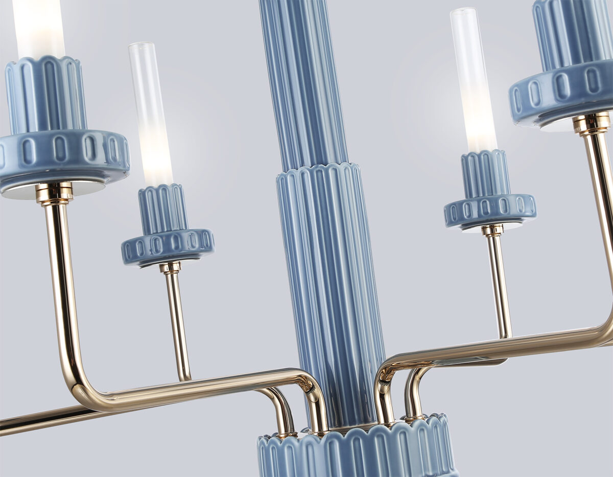 LH53124/6 GD/WH/GB золото/белый/серо-синий 10W 3000K D660*1120 — изображение 4