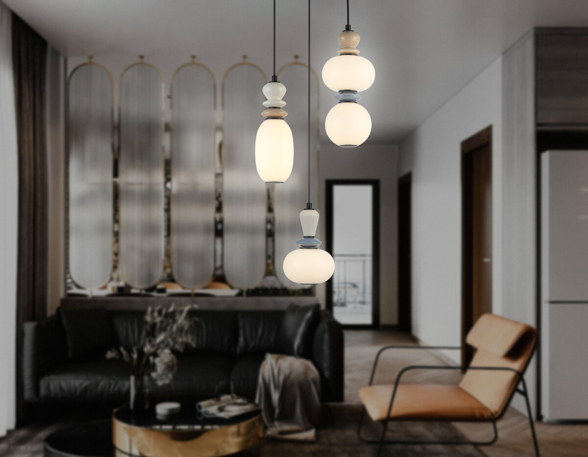 LH53143/3 BK/WH черный/белый 19W 3000K D330*1630 — изображение 5