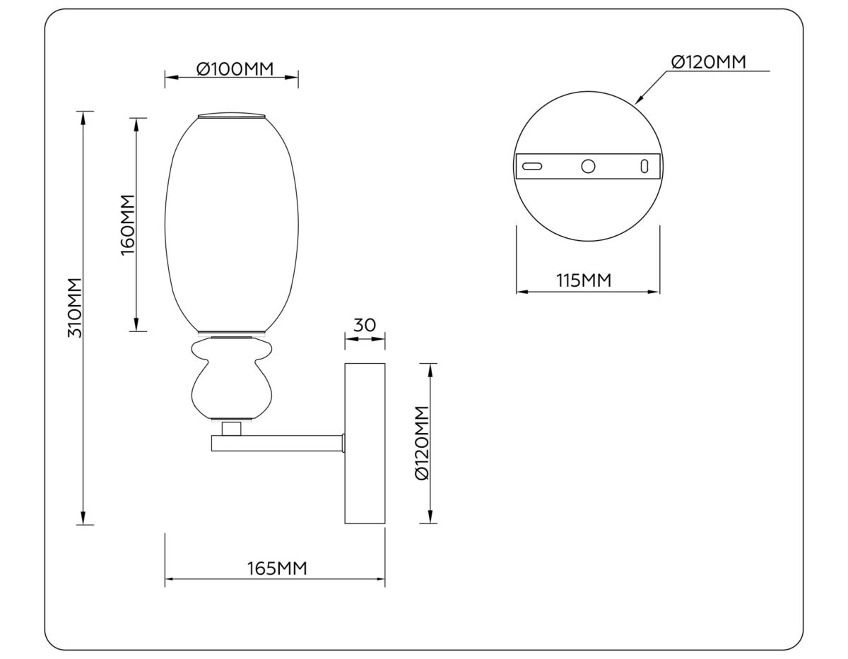 LH53148 BK/FR черный/белый 6W 3000K 100*165*310 — изображение 7