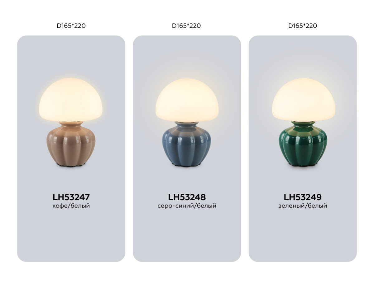 LH53248 GB/WH серо-синий/белый G9 max 28W D165*220 — изображение 2