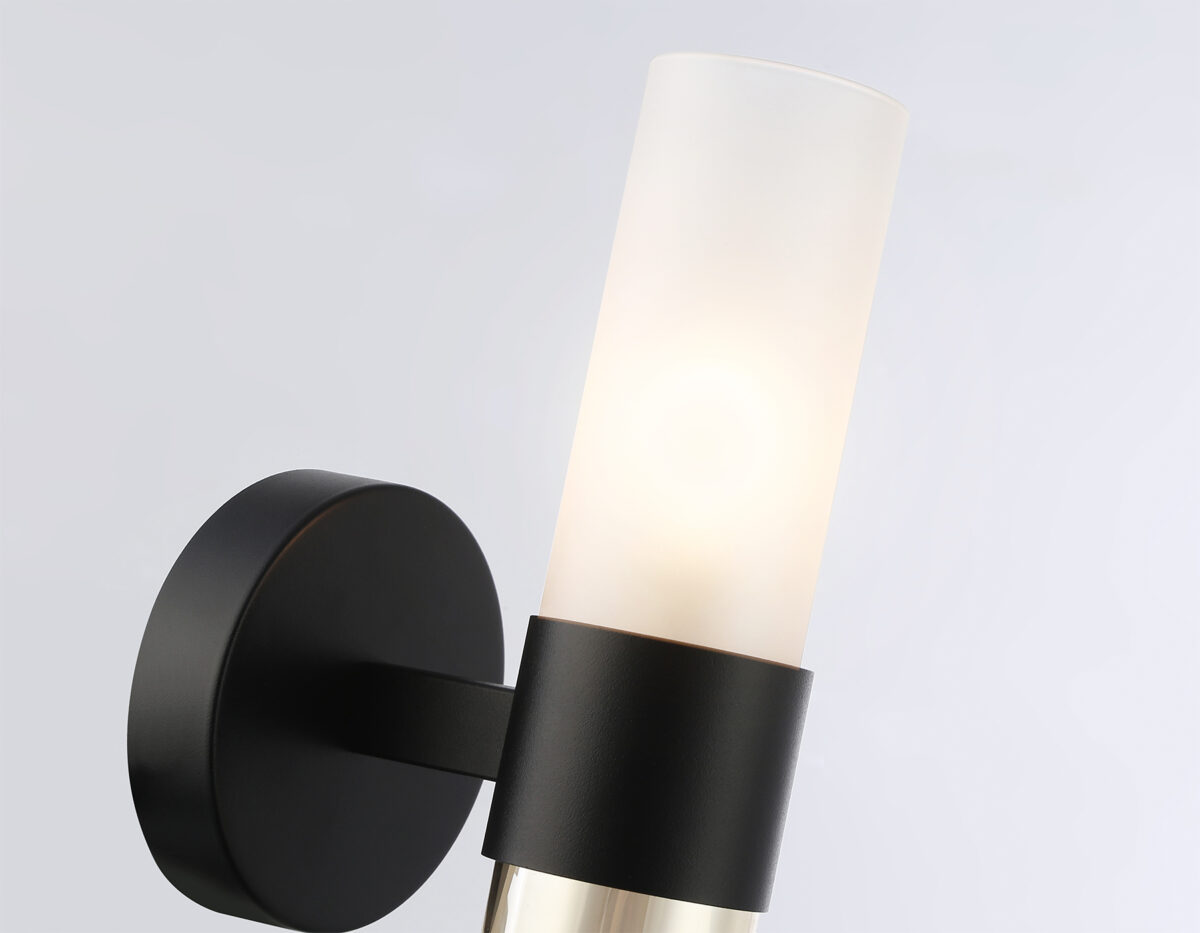 LH55106 BK/FR/TI черный/белый матовый/янтарь E14 max 40W 130*100*225 — изображение 4