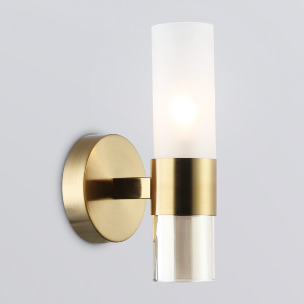 LH55116 BS/FR/TI латунь/белый матовый/янтарь E14 max 40W 130*100*225