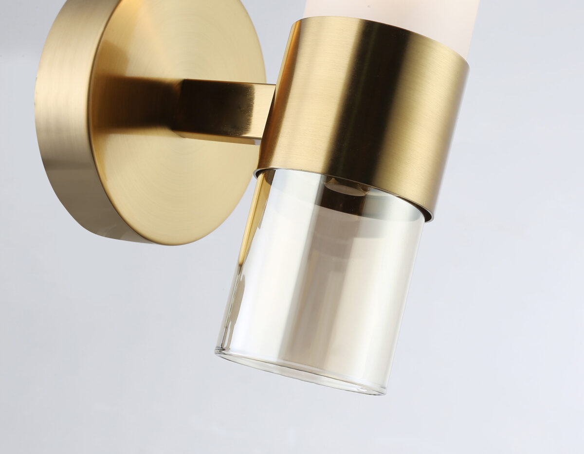 LH55116 BS/FR/TI латунь/белый матовый/янтарь E14 max 40W 130*100*225 — изображение 6