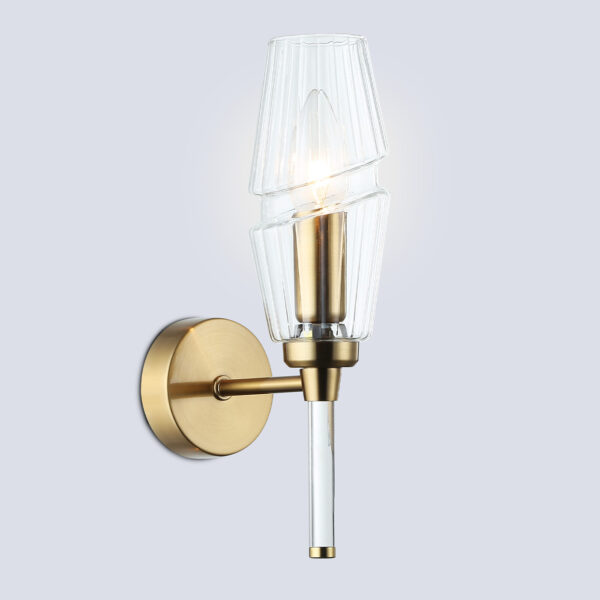 LH55204 BS/CL латунь/прозрачный E14 max 40W 150*80*280