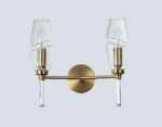 LH55206/2 BS/CL латунь/прозрачный E14*2 max 40W 330*170*280 — изображение 5