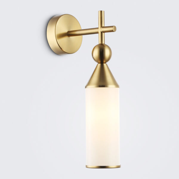 LH55280 BS/FR латунь/белый матовый E14 max 40W 140*80*310