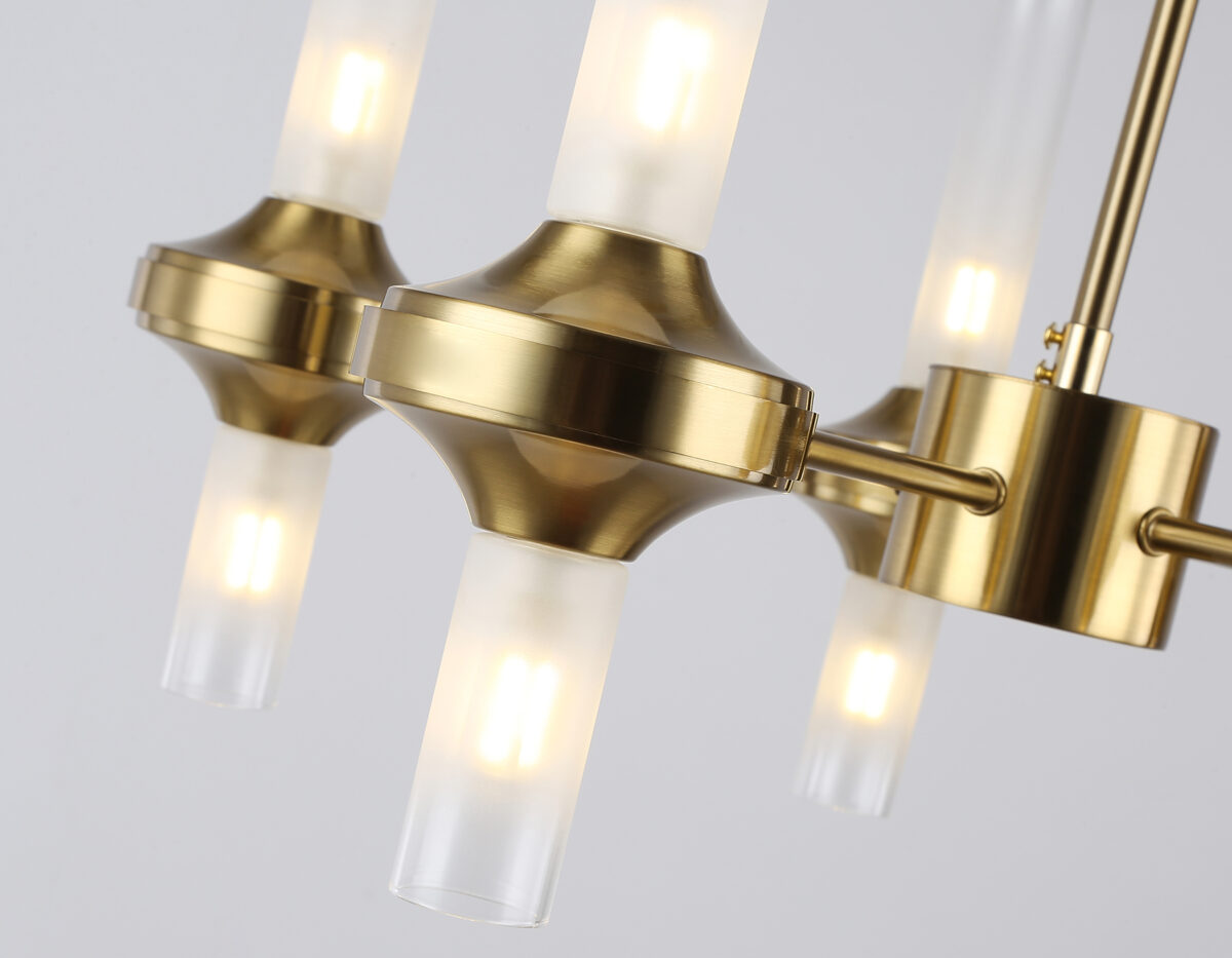 LH55358/10 BS/CL латунь/прозрачный G9/10 max 30W D550*690 — изображение 2