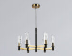 LH55511/6 BK/BS/CL черный/латунь/прозрачный E14*6 max 40W D570*760 — изображение 3
