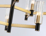 LH55515/12 BK/BS/CL черный/латунь/прозрачный E14*12 max 40W D860*905 — изображение 5