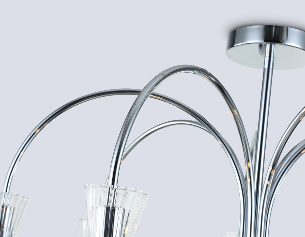 LH55653/7 СH/CL хром/прозрачный E14*7 max 40W D745*460 — изображение 7