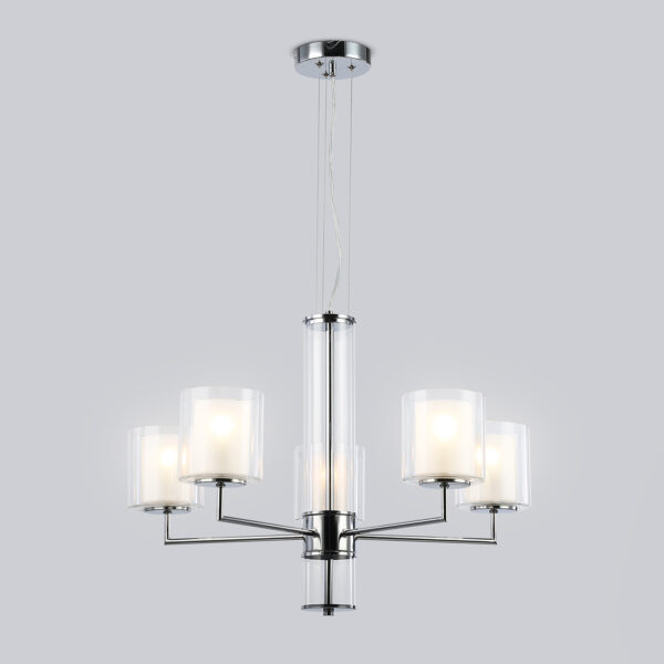 LH56001/5 СH/FR хром/белый матовый E14*5 max 40W D640*1260