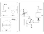 в наличии LH56005 СH/FR хром/белый матовый E14 max 40W 190*120*220 - купить в интернет-магазине Светильники Торг