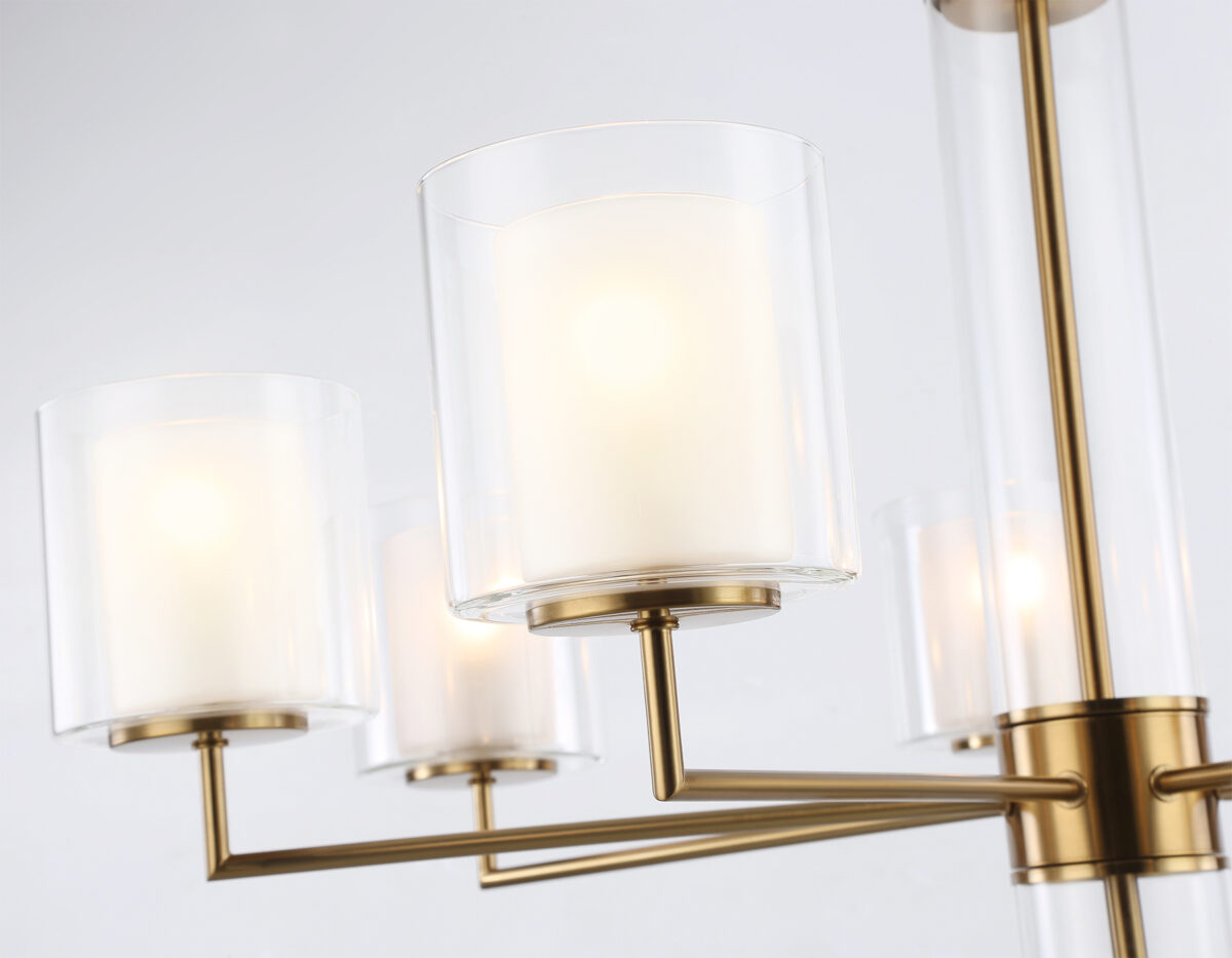 LH56013/7 BS/FR латунь/белый матовый E14*7 max 40W D790*1260 — изображение 4