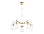 LH56031/5+1 BS/CL латунь/прозрачный E14*6 max 40W D680*1200 — изображение 8