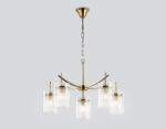 LH56031/5+1 BS/CL латунь/прозрачный E14*6 max 40W D680*1200