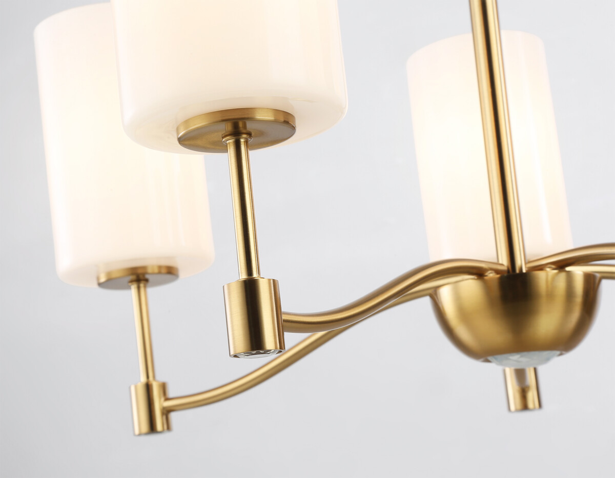 LH56051/5 BS/FR латунь/белый матовый E14*5 max 40W D590*950 — изображение 4