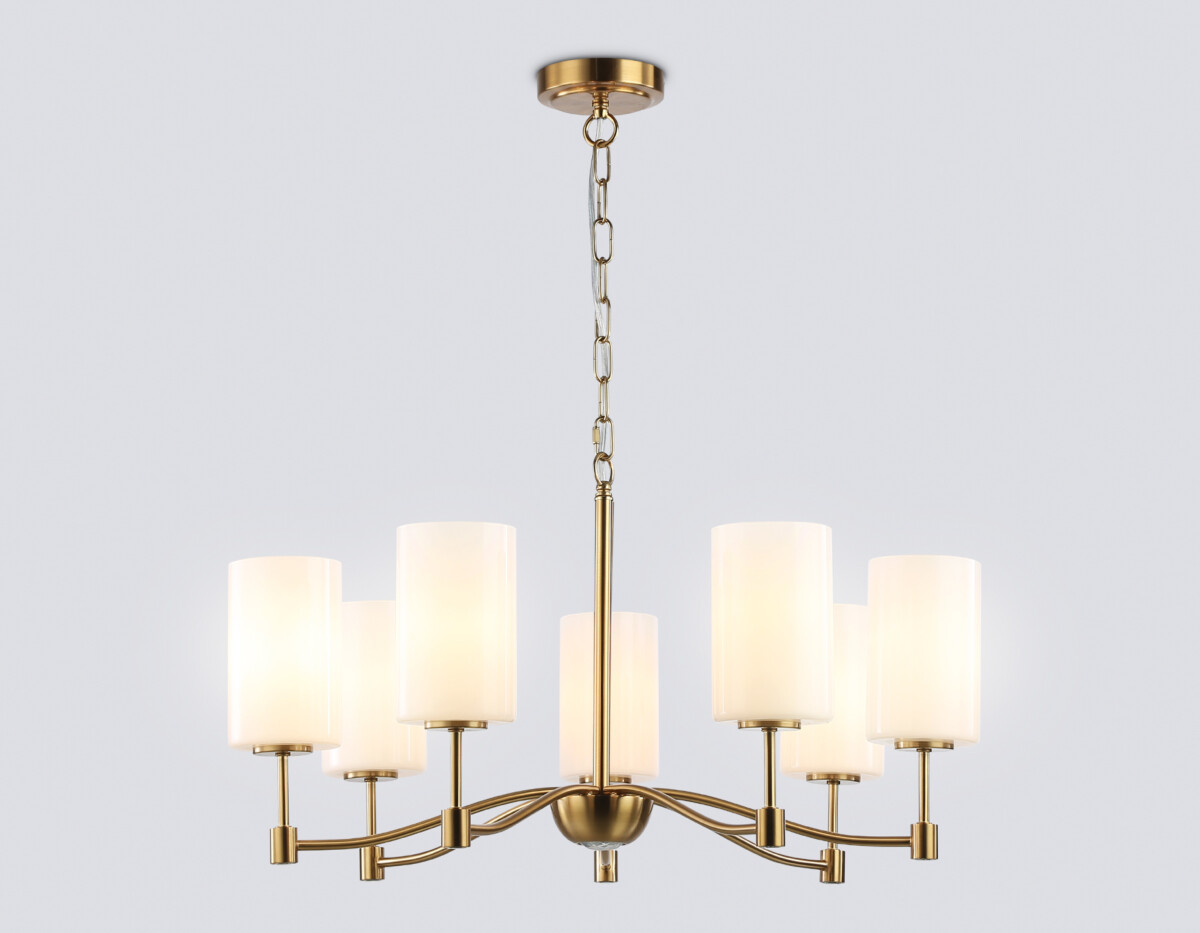 LH56053_mode1_1 LH56053/7 BS/FR латунь/белый матовый E14*7 max 40W D680*950 — изображение 1