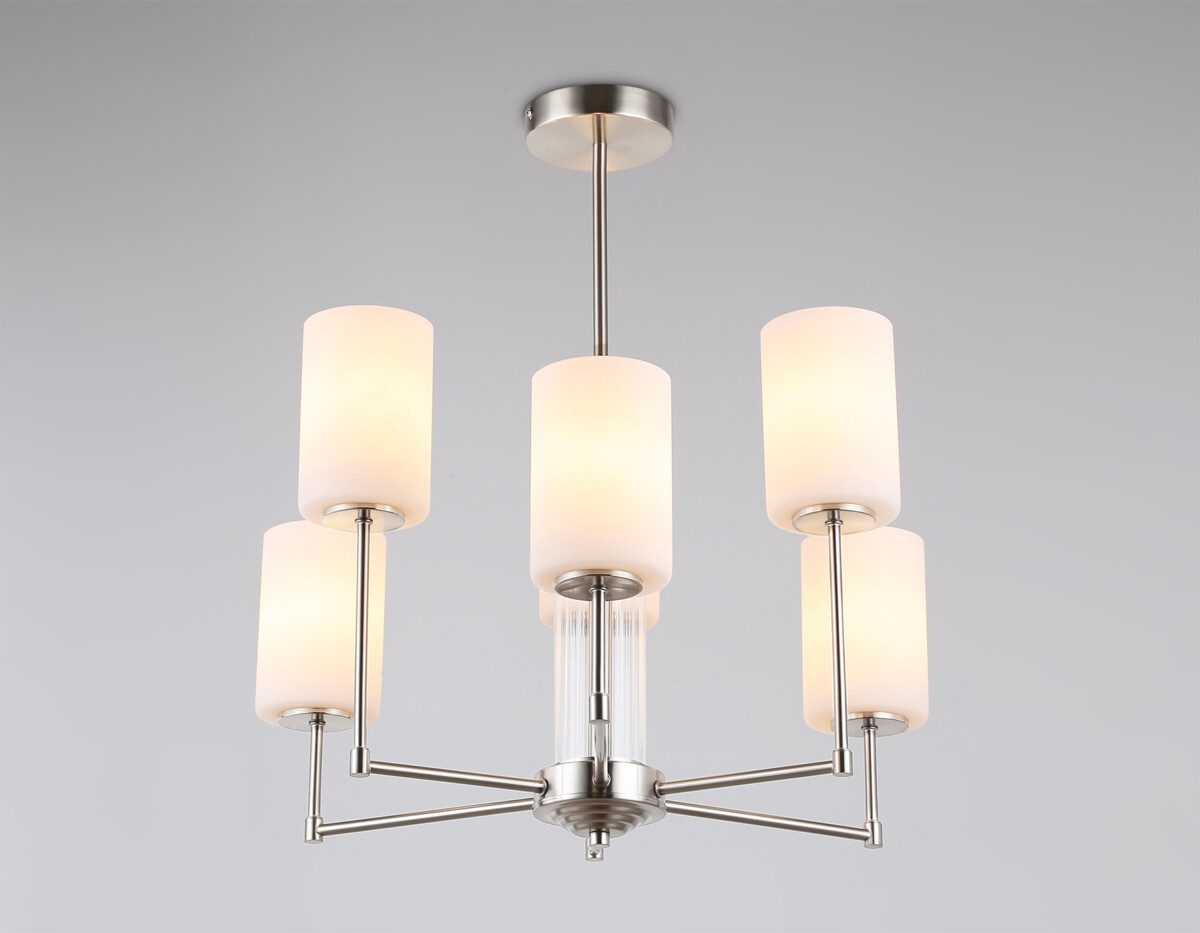 LH56211/6 SN/FR никель/белый матовый E27/6 max 60W D600*600 — изображение 5