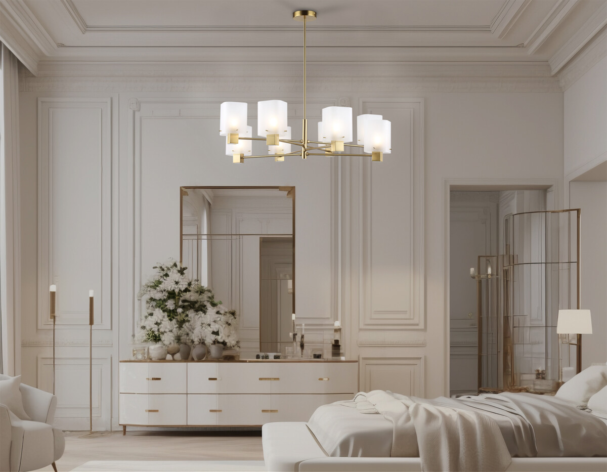 LH57033_interior LH57033/8 BS/SM латунь/дымчатый E14/8 max 40W D830*710 — изображение 1