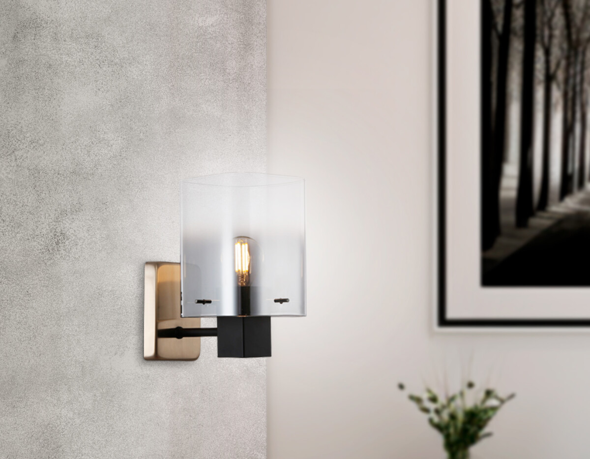 LH57045_interior LH57045 BK/DBS/SM черный/темная латунь/дымчатый E14 max 40W 195*110*185 — изображение 1