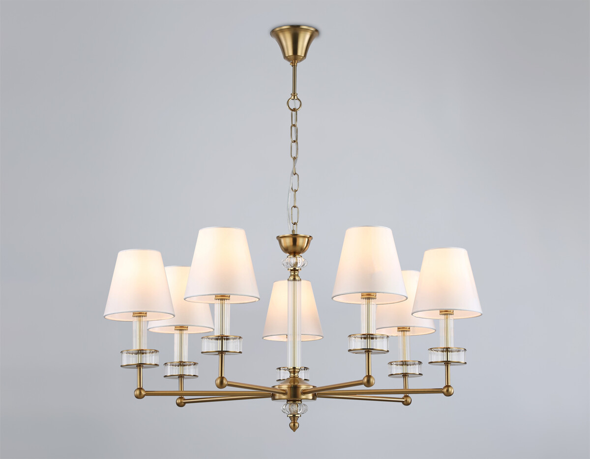 LH71023_mode1_1 LH71023/7 BS/WH латунь/белый E14*7 max 40W D820*1130 — изображение 1