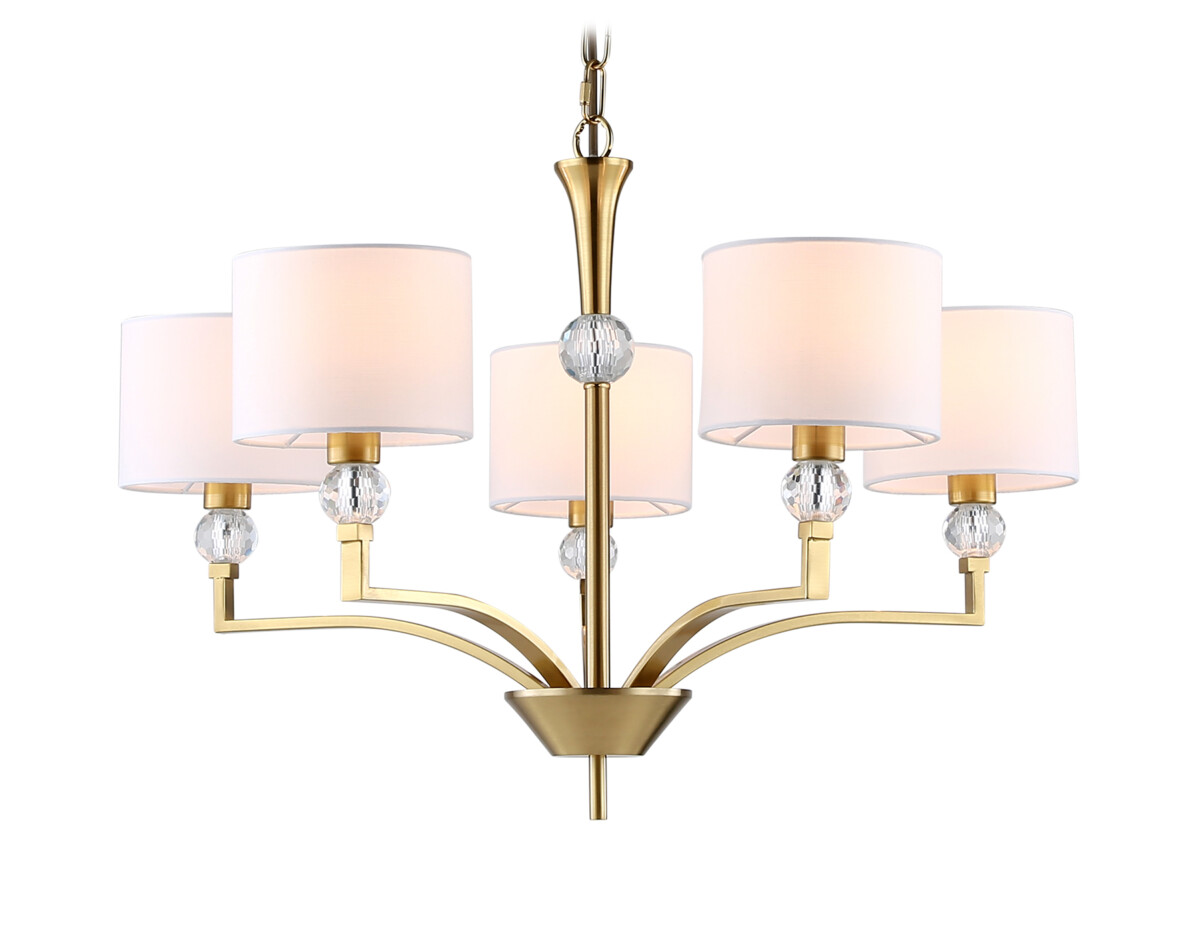 LH71131/5 BS/WH латунь/белый E14/5 max 40W D660*880 — изображение 7