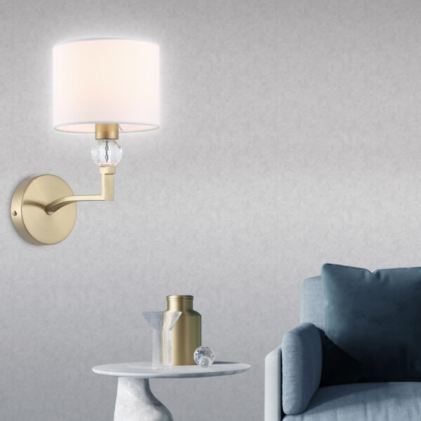 LH71135 BS/WH латунь/белый E14 max 40W 220*140*250