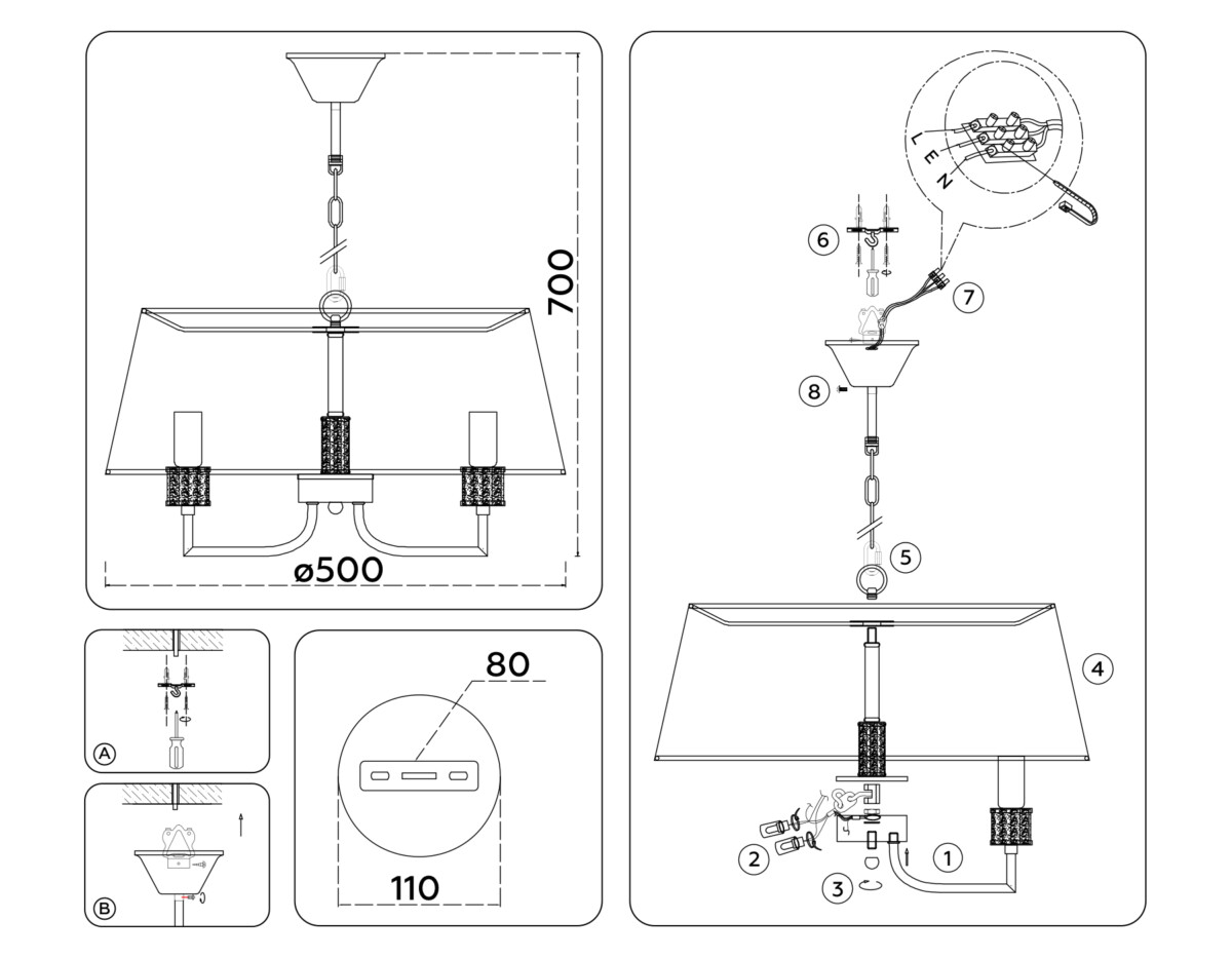 LH71211/5 CGD золото E14/5 max 40W D500*700 — изображение 6