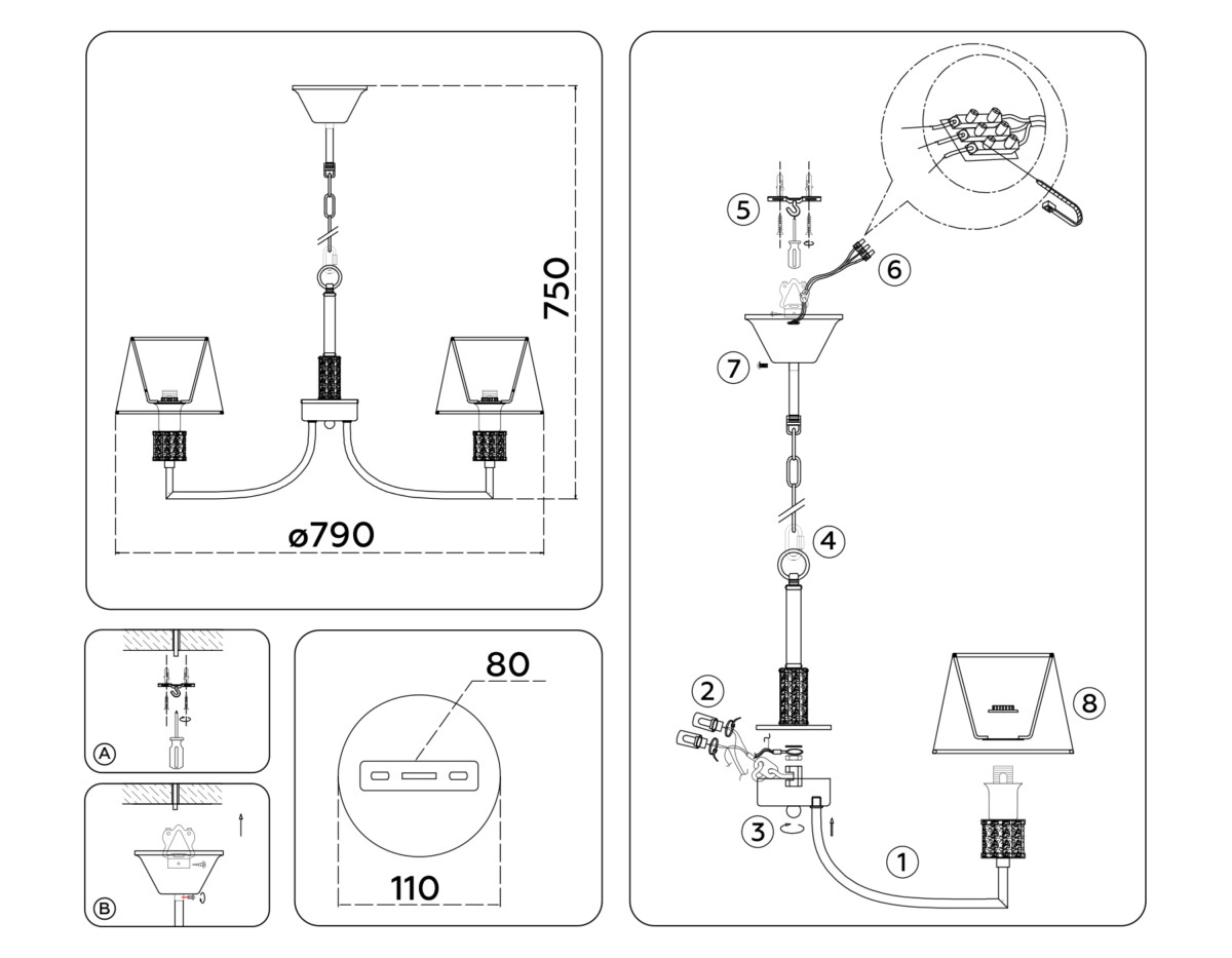 LH71217/8 CGD золото E14/8 max 40W D790*750 — изображение 6