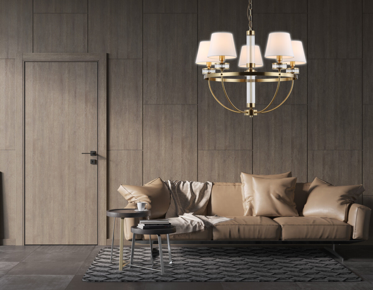 LH71251_interior LH71251/5 BS/WH латунь/белый E14/5 max 40W D700*990 — изображение 1