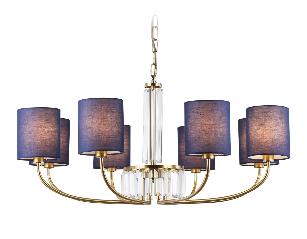 LH71273/8 BS/DB латунь/темно синий E14/8 max 40W D820*840 — изображение 7