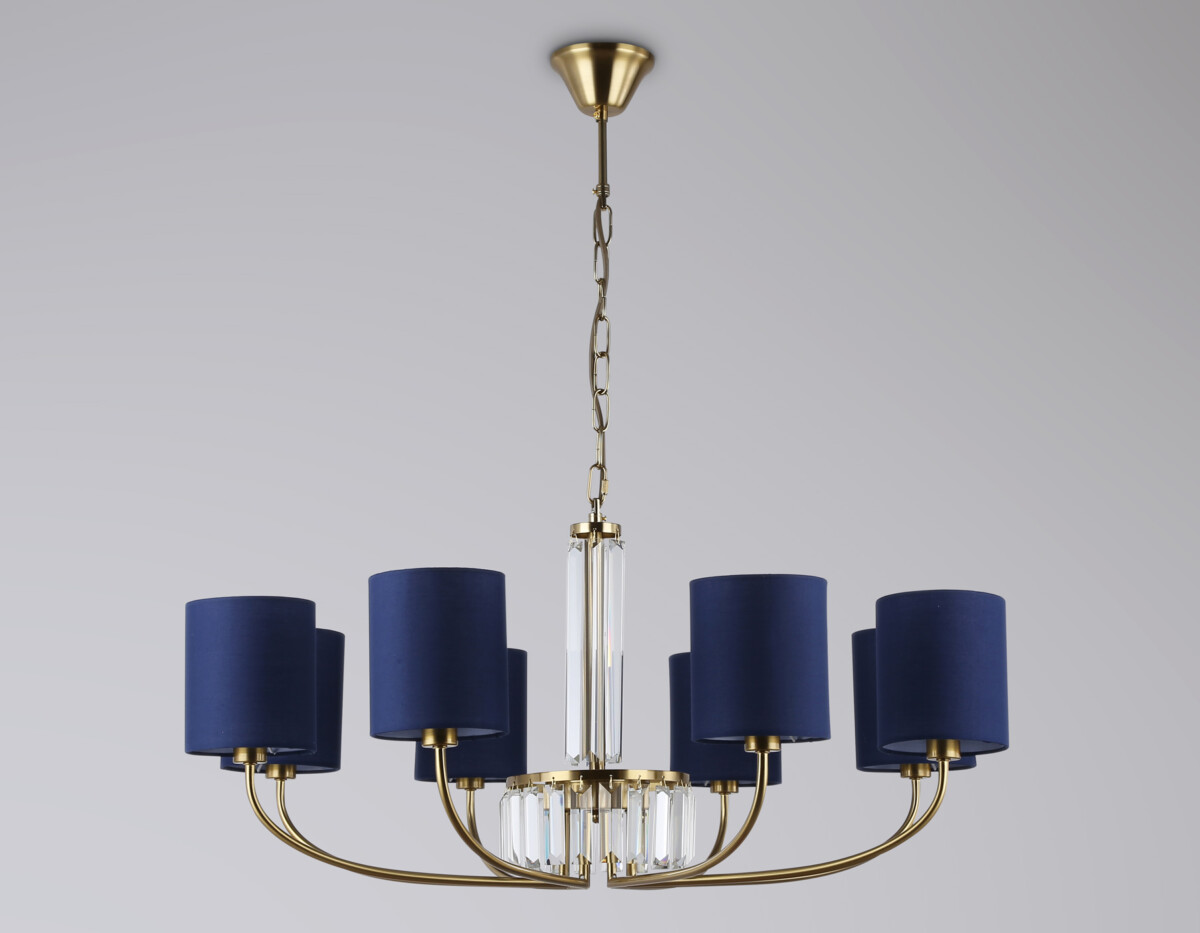 LH71273/8 BS/DB латунь/темно синий E14/8 max 40W D820*840 — изображение 4