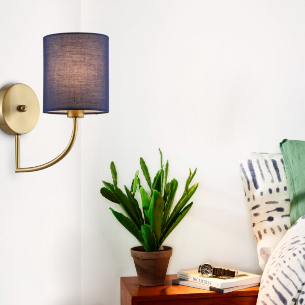 LH71275 BS/DB латунь/темно синий E14 max 40W 225*120*250