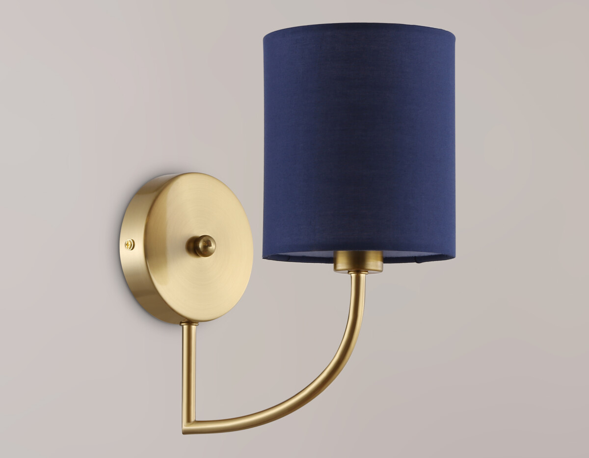 LH71275 BS/DB латунь/темно синий E14 max 40W 225*120*250 — изображение 3