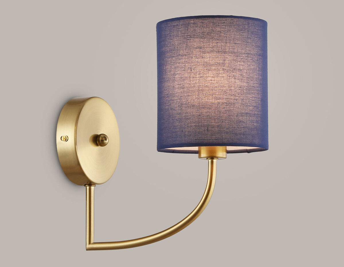 LH71275 BS/DB латунь/темно синий E14 max 40W 225*120*250 — изображение 4