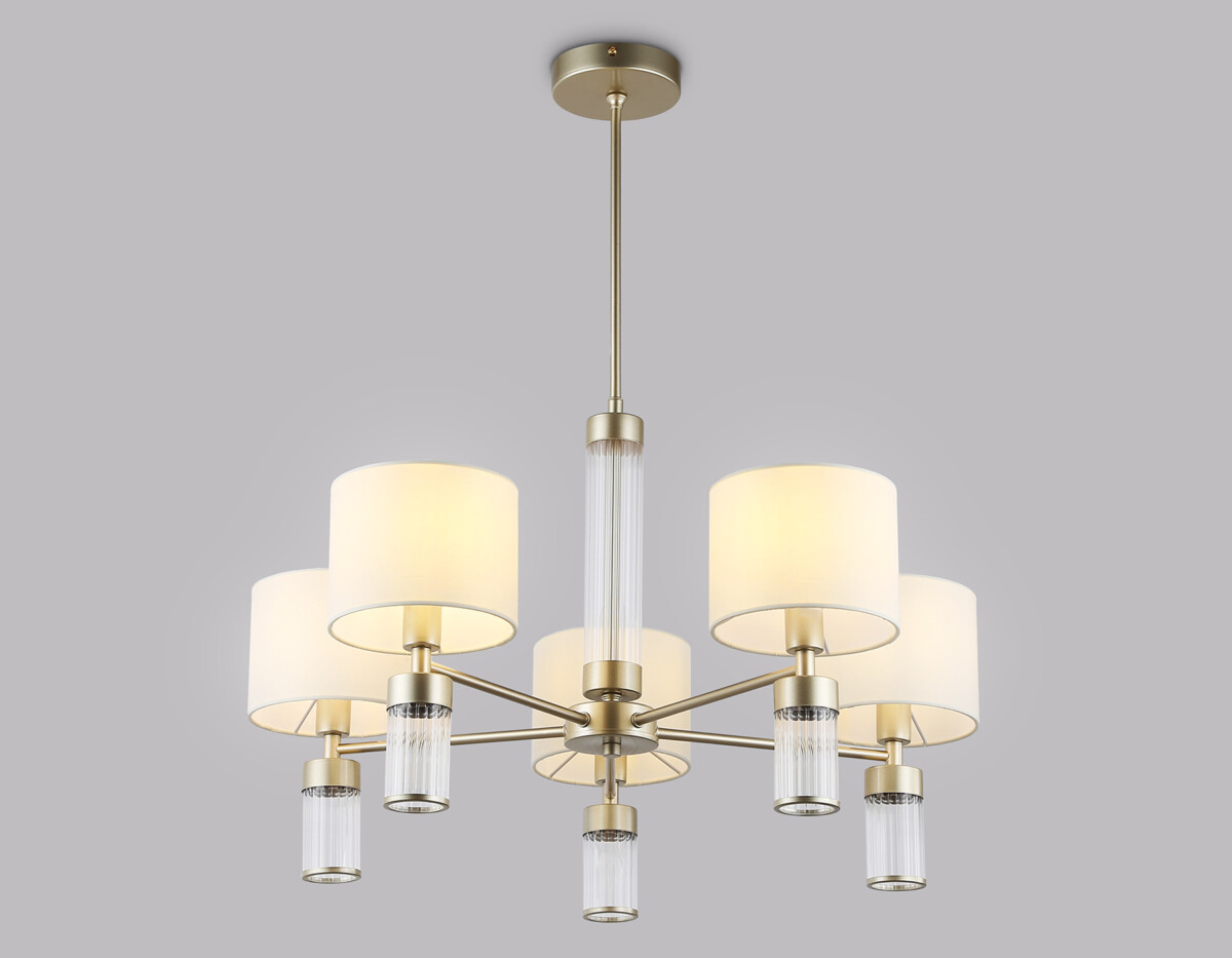 LH71301/5 CGD/WH золото/белый E14/5 max 40W D680*740 — изображение 4