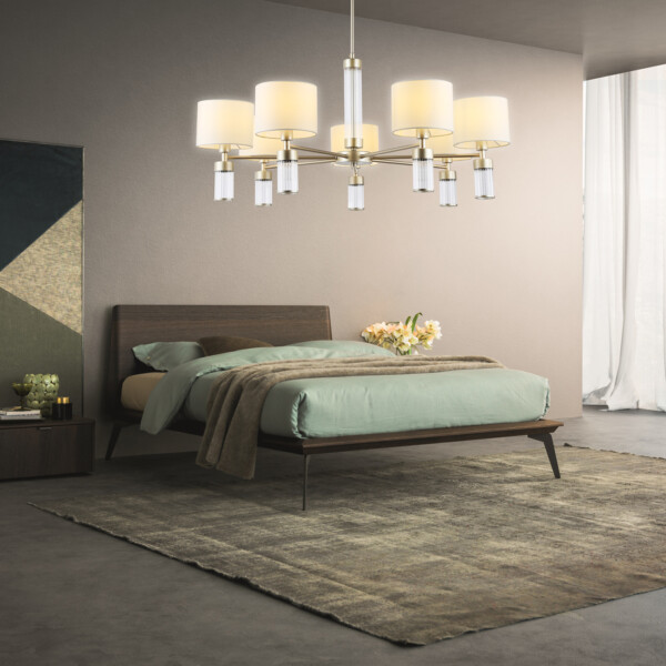 LH71303/7 CGD/WH золото/белый E14/7 max 40W D860*740