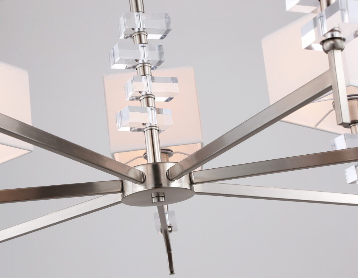 LH71323/7 SN/WH никель/белый E14/7 max 40W D860*850 — изображение 2